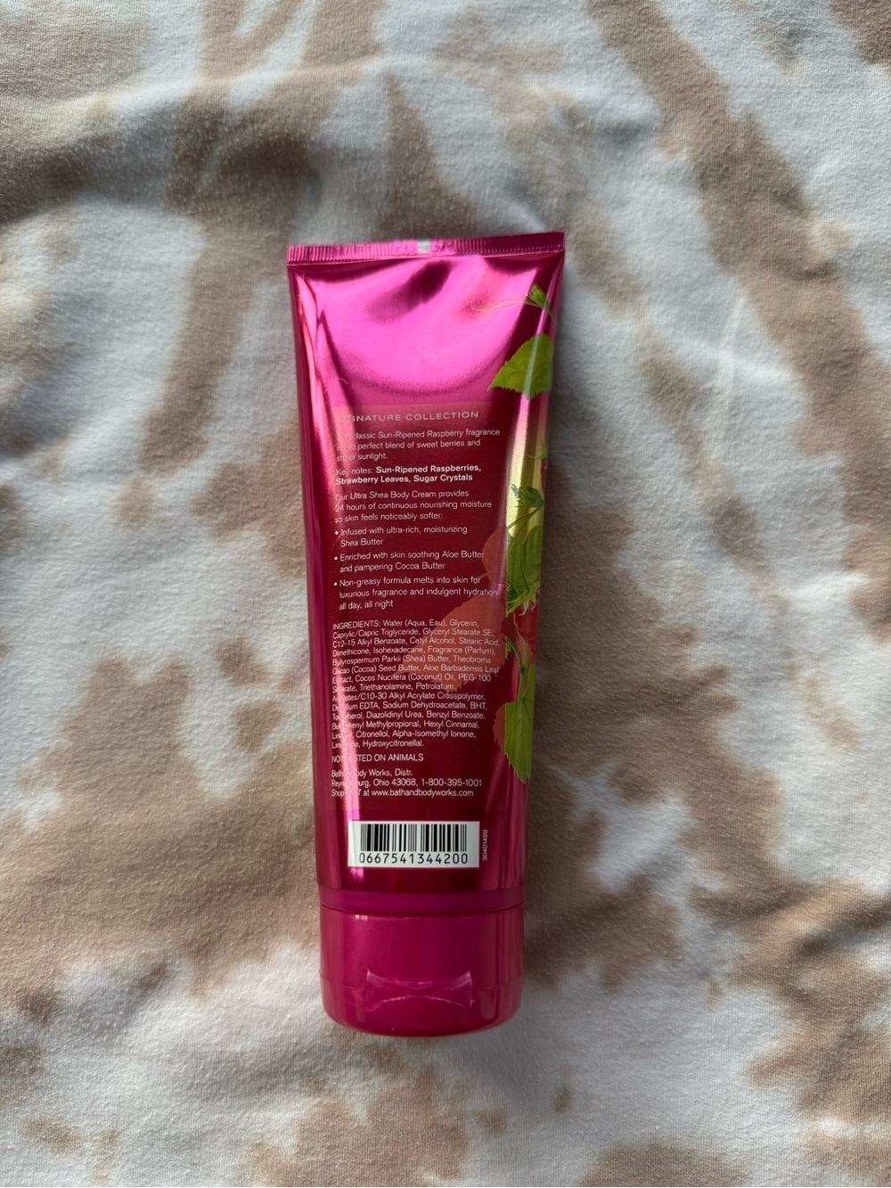 Bath & Body Works Sun Ripened Raspberry Body Cream - Picture 3 of 3